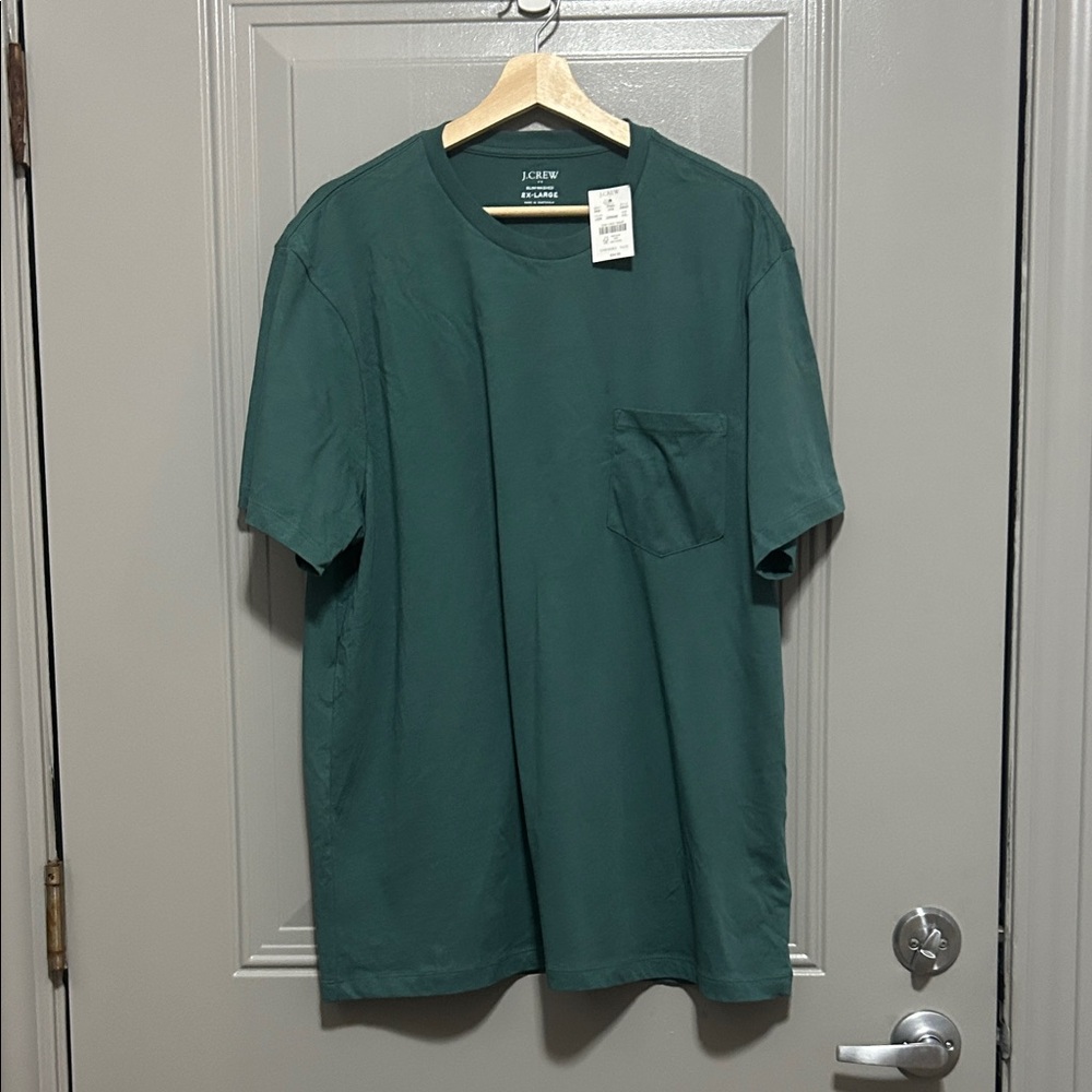 J. Crew Men’s Pocket T-Shirt - Forest Green